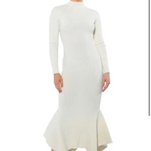 Midi long sleeve dress